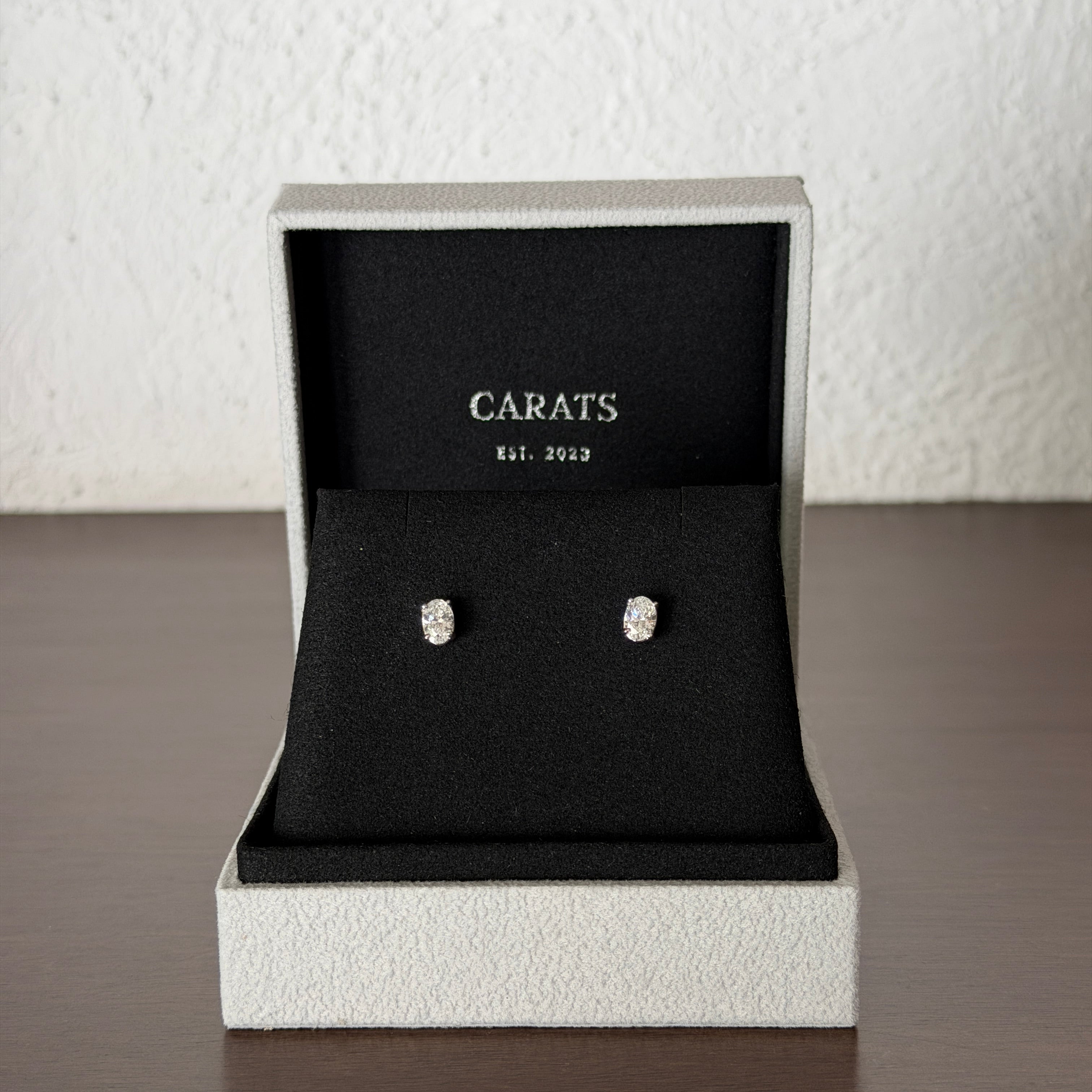 Oval Stud Earrings