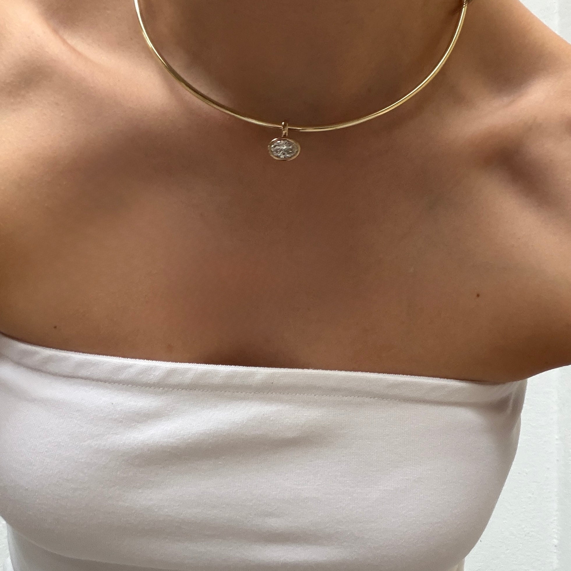 Oval Bezel Charm