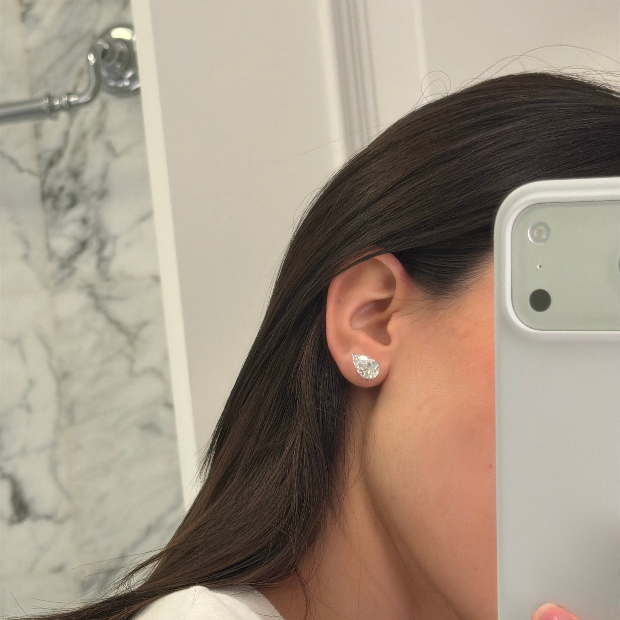 Pear Stud Earrings