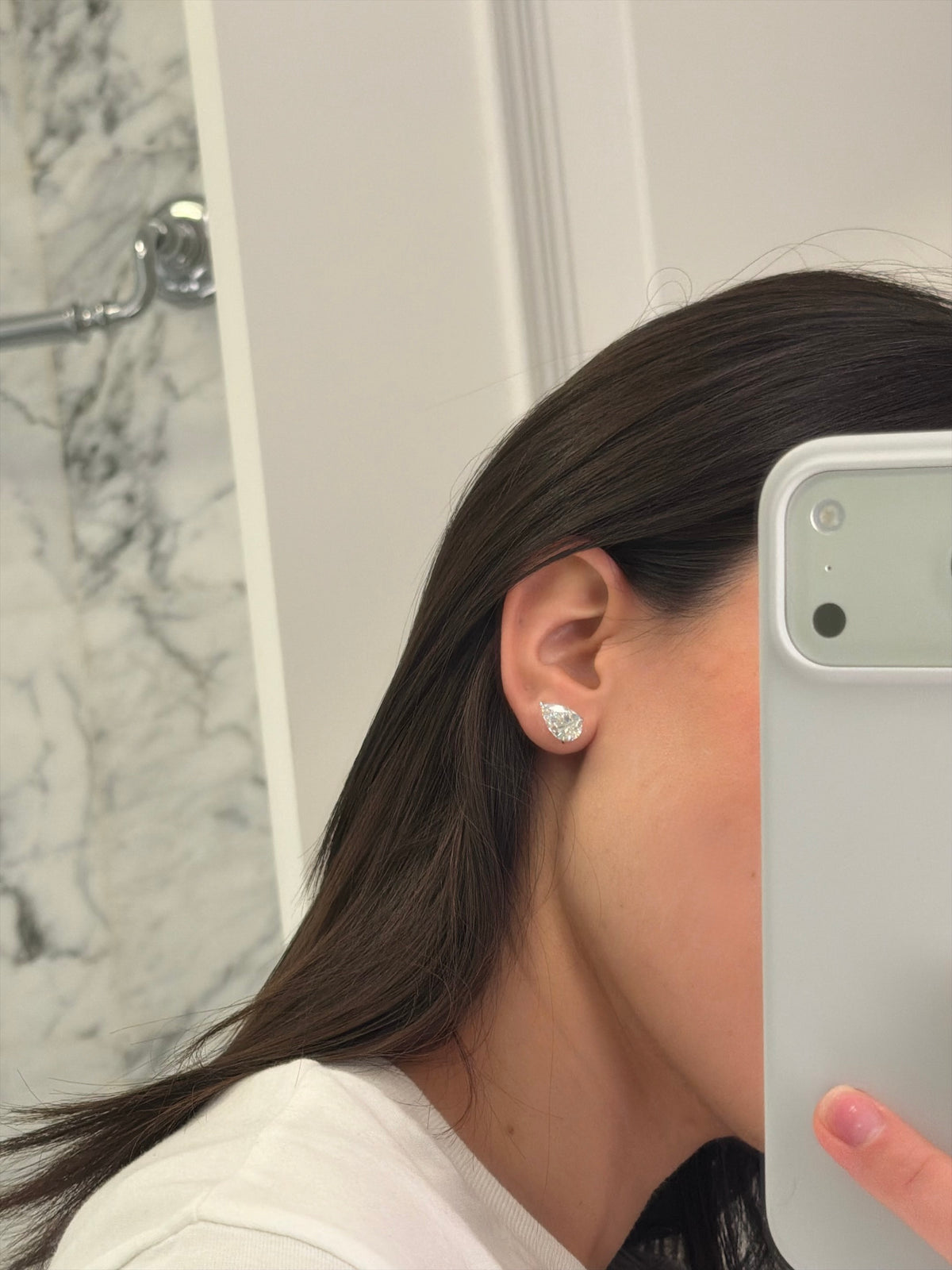 Pear Stud Earrings