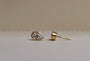 Pear Bezel Studs 2.00 ct