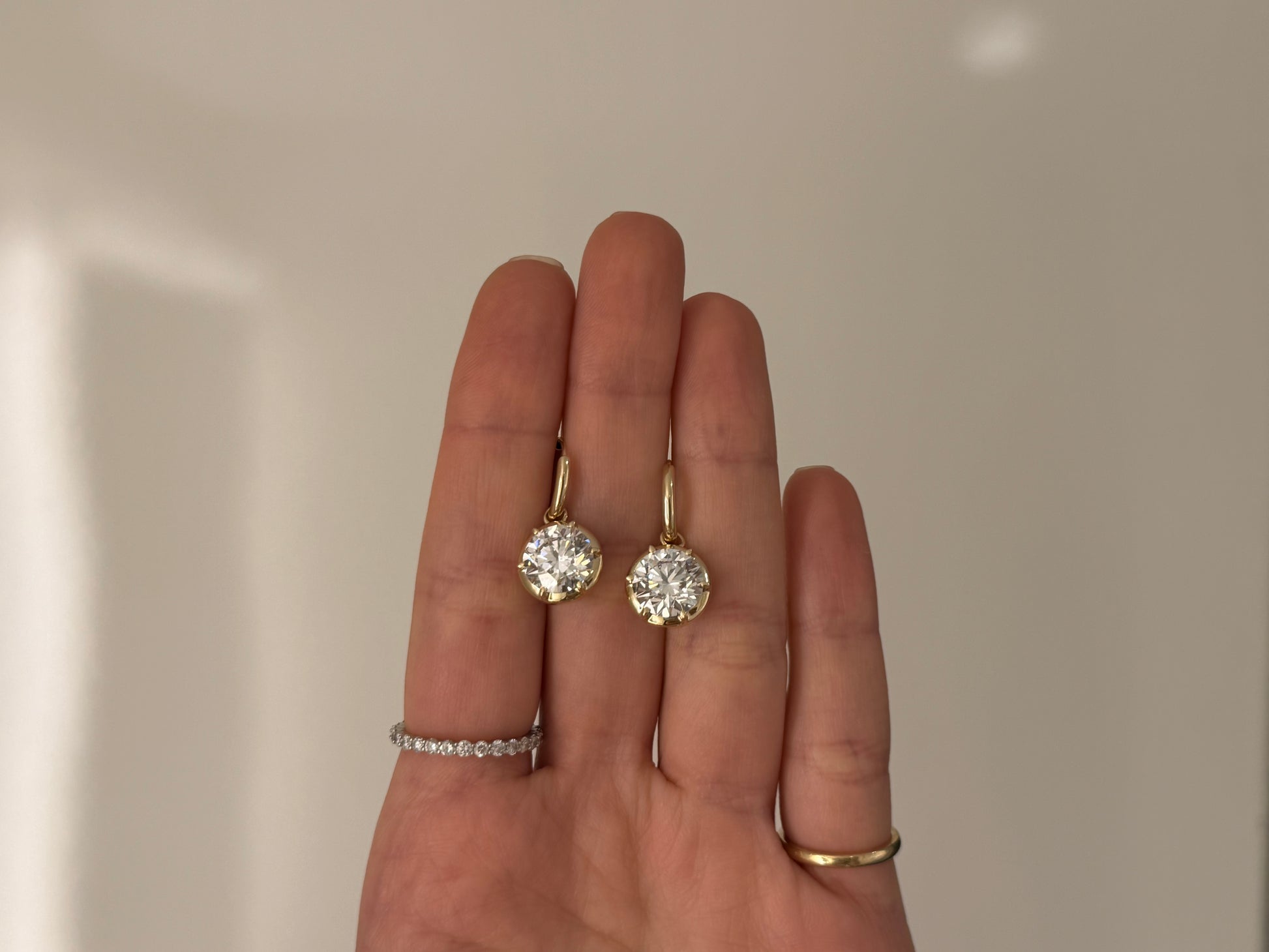 Bezel Drop Hoops