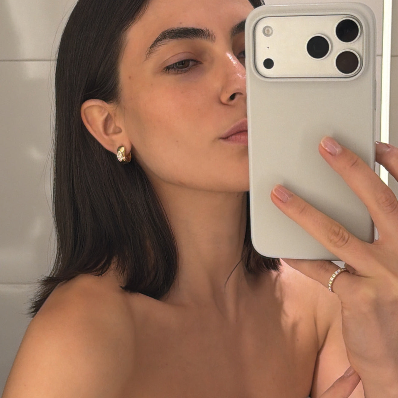 Marquise Chunky Hoops