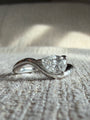Floating Pear Ring