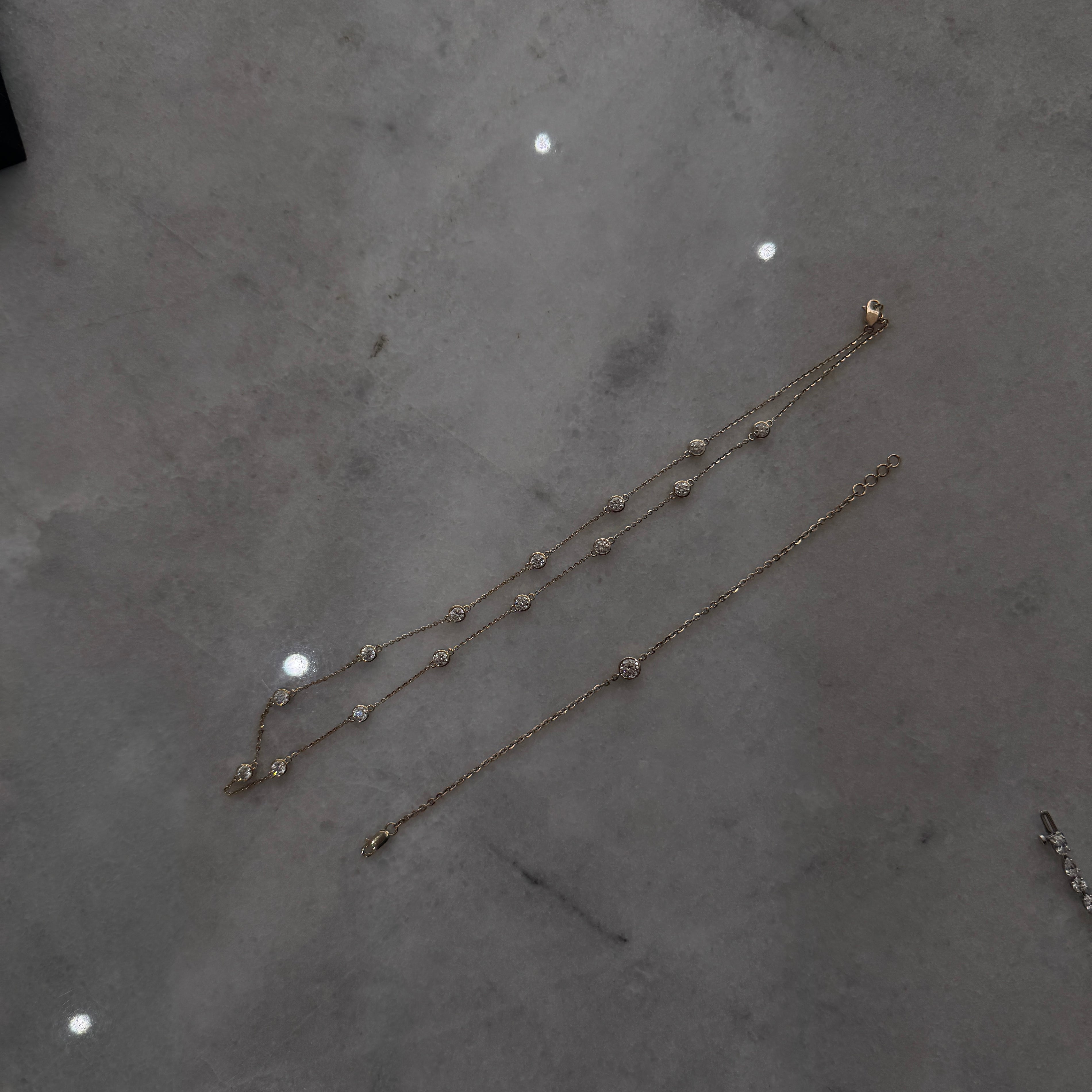 Round Bezel Bracelet 0.50 ct