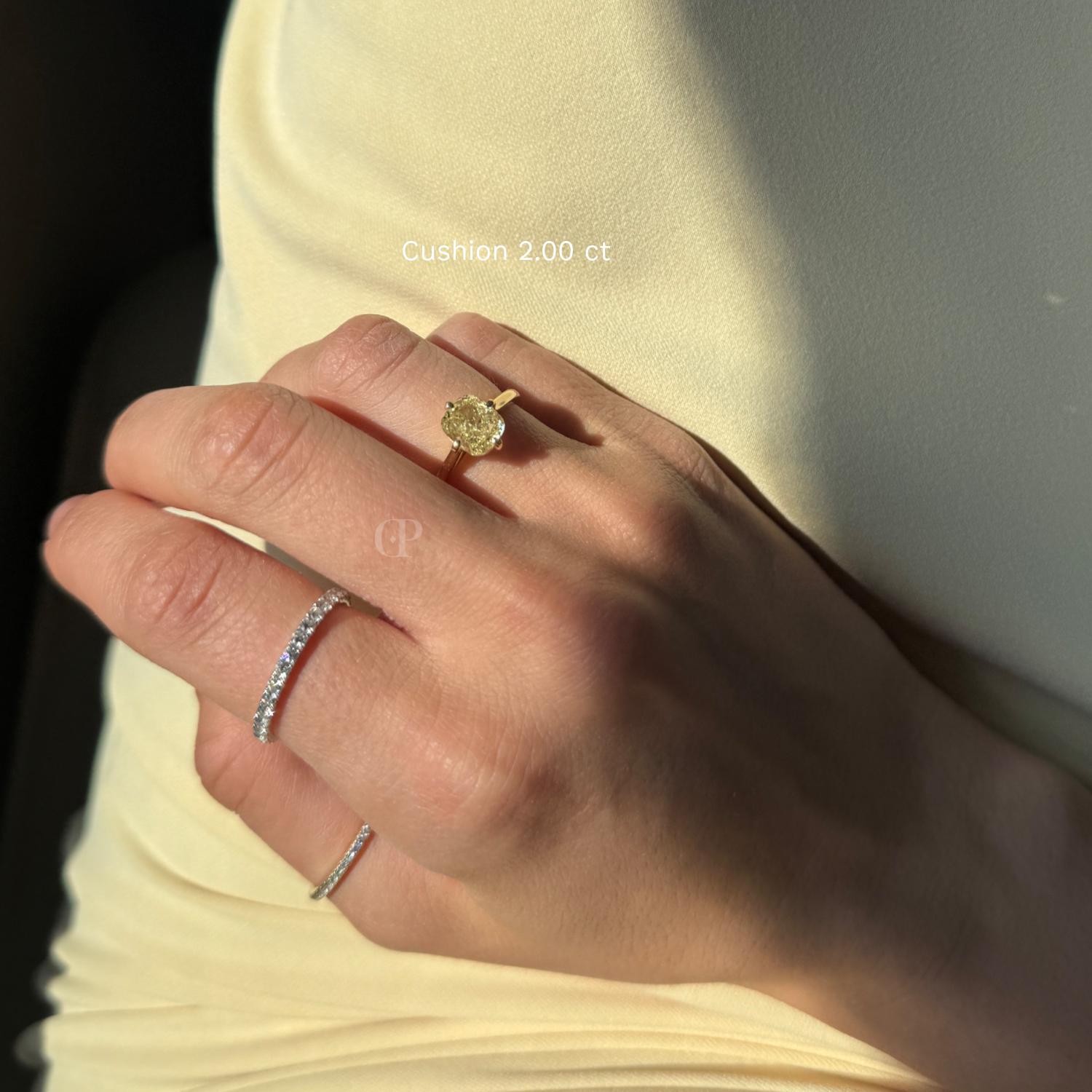 Cushion Compass Ring