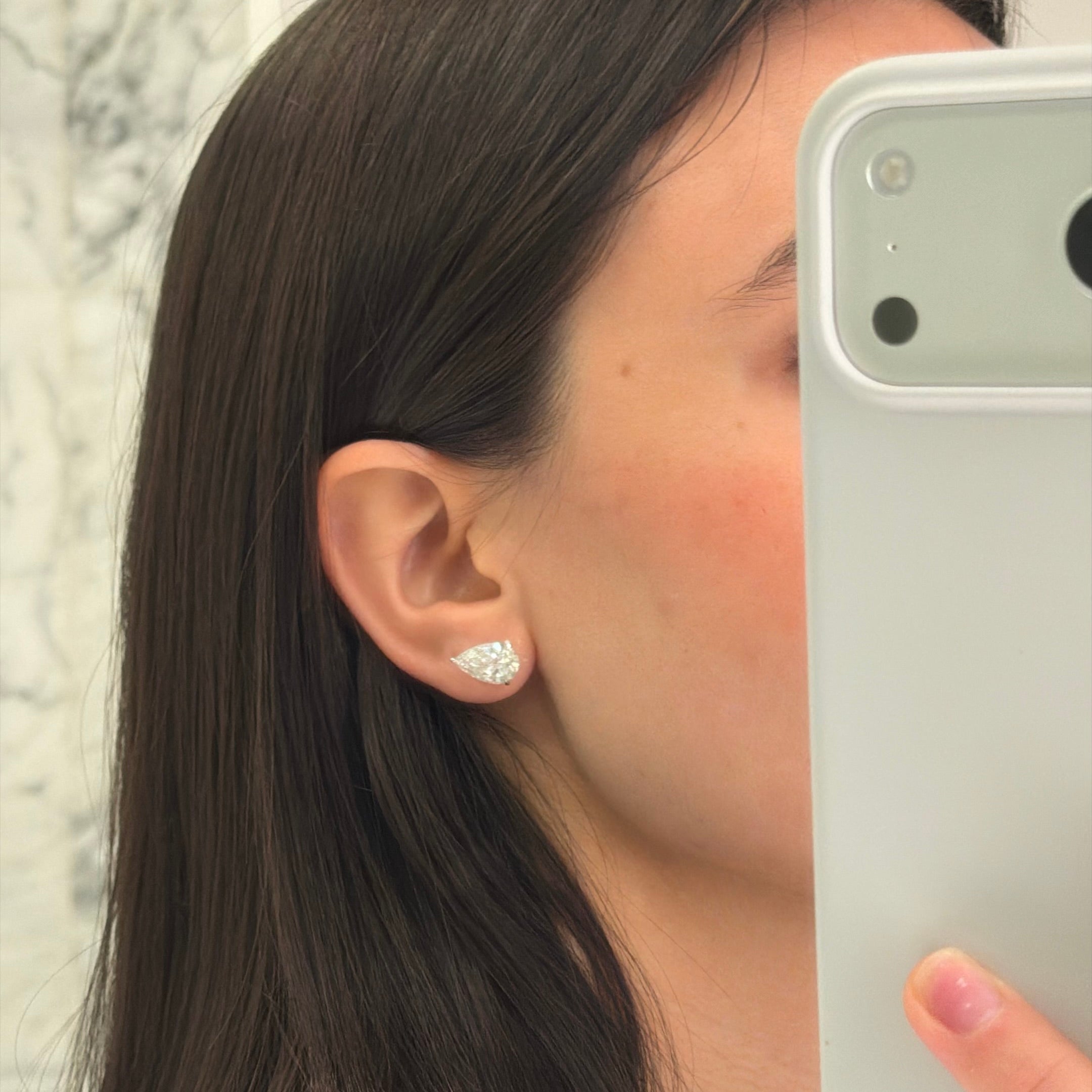 Pear Stud Earrings