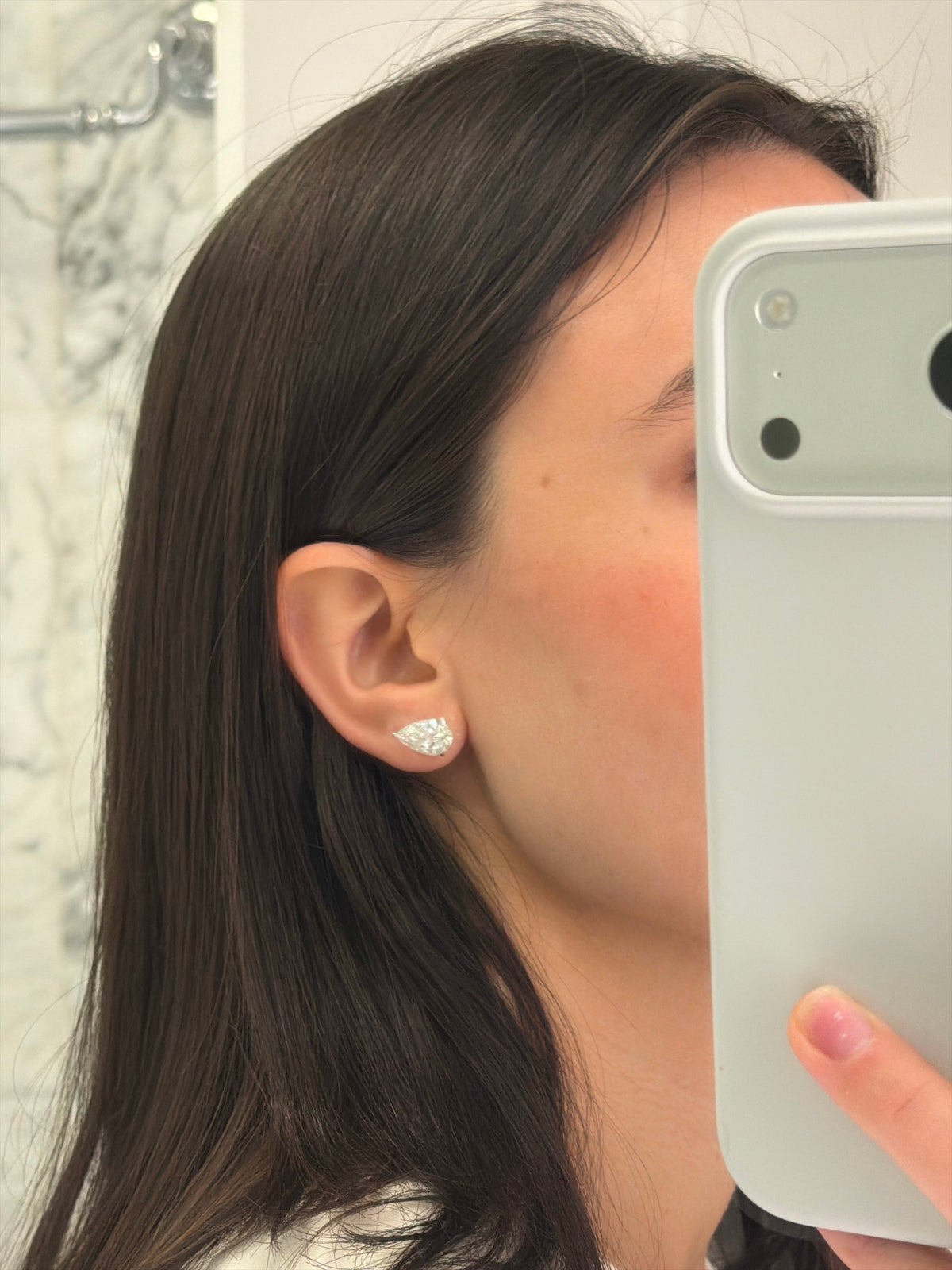 Pear Stud Earrings