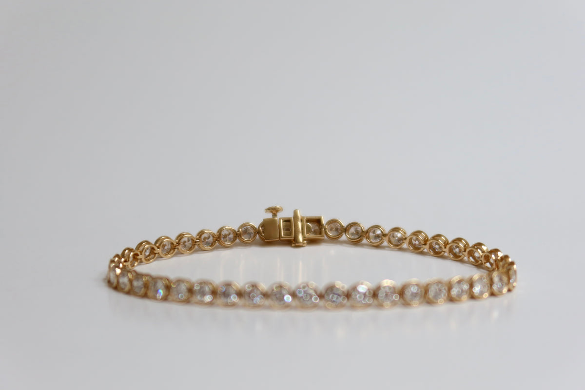Diamond Bezel Tennis Bracelet