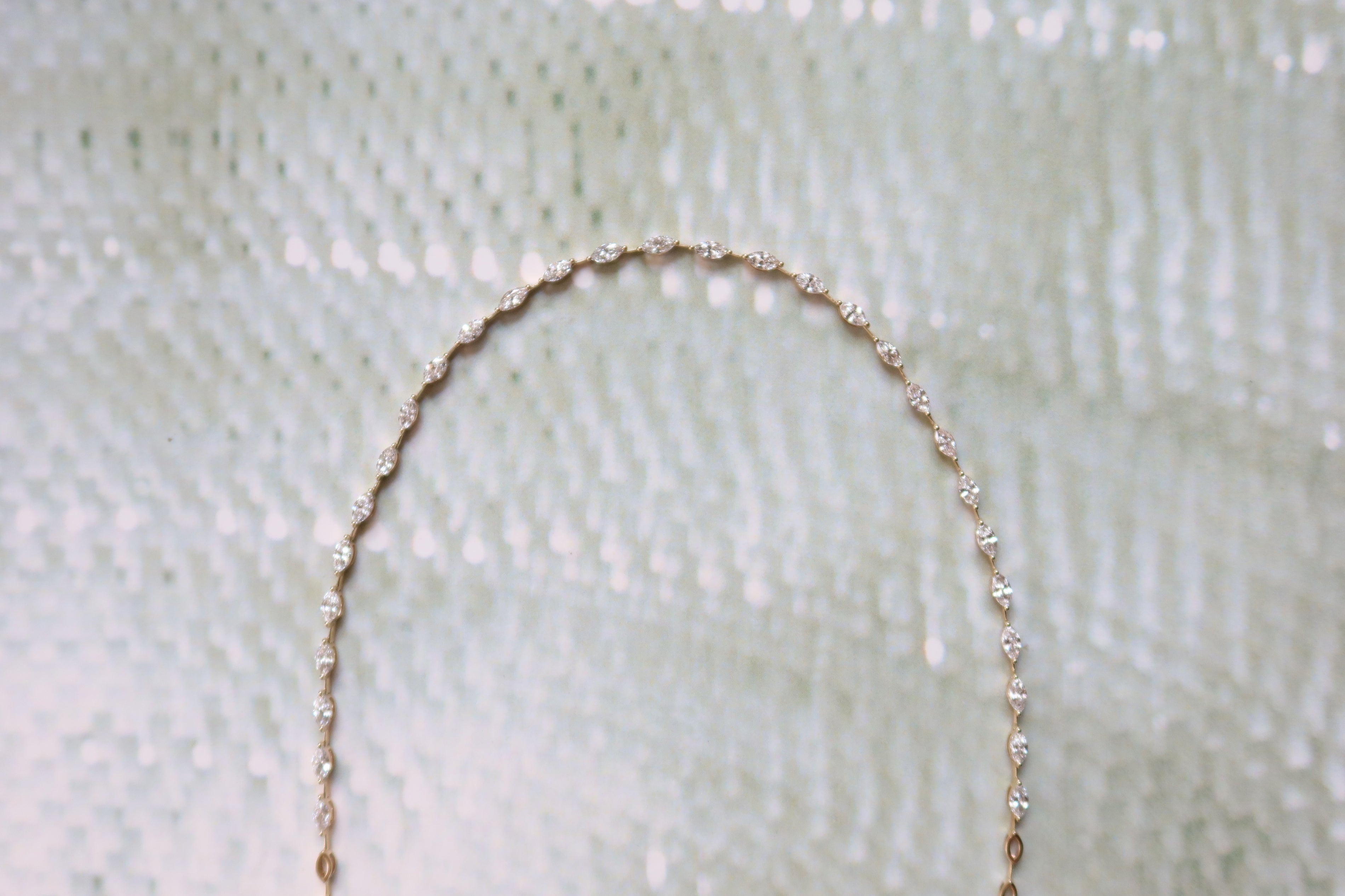 Half Marquise Necklace