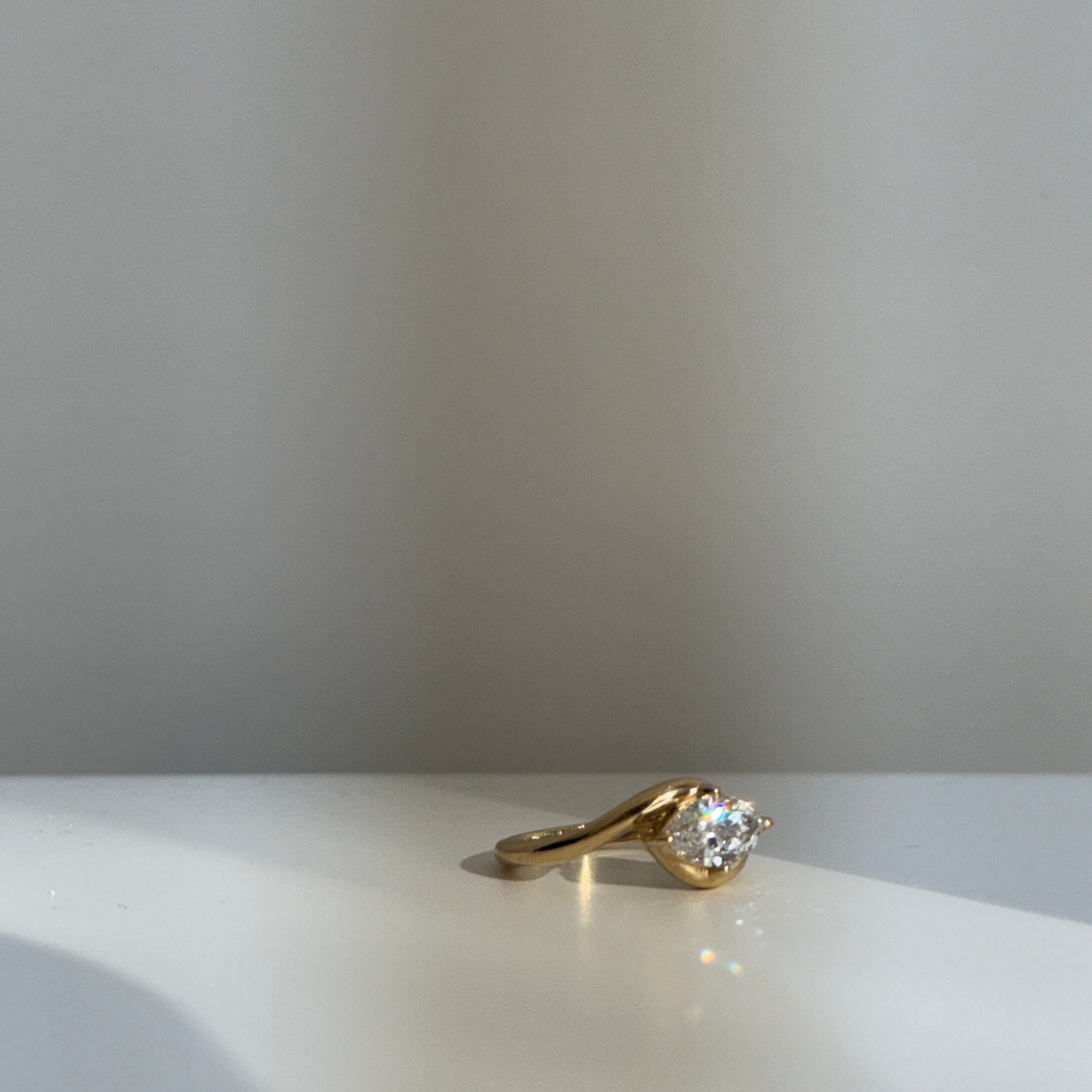 Wrapped Marquise Ring