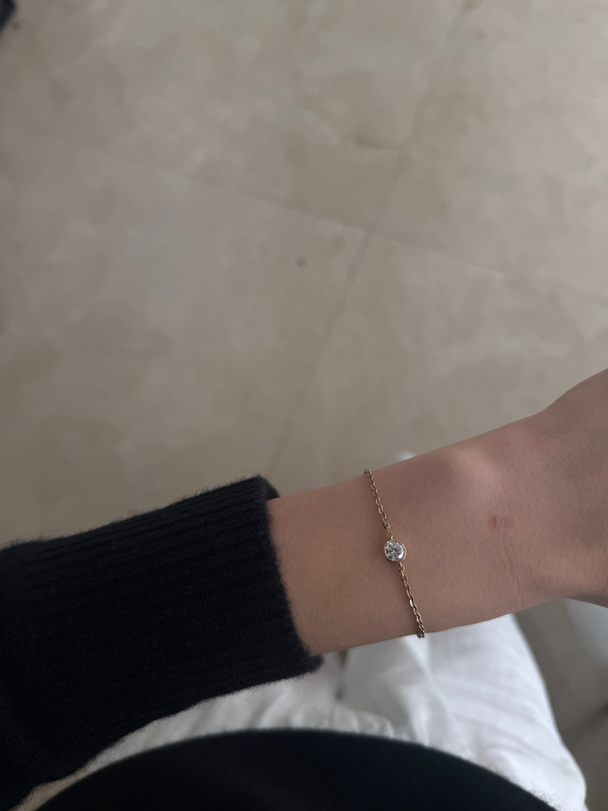 Round Bezel Bracelet 0.50 ct