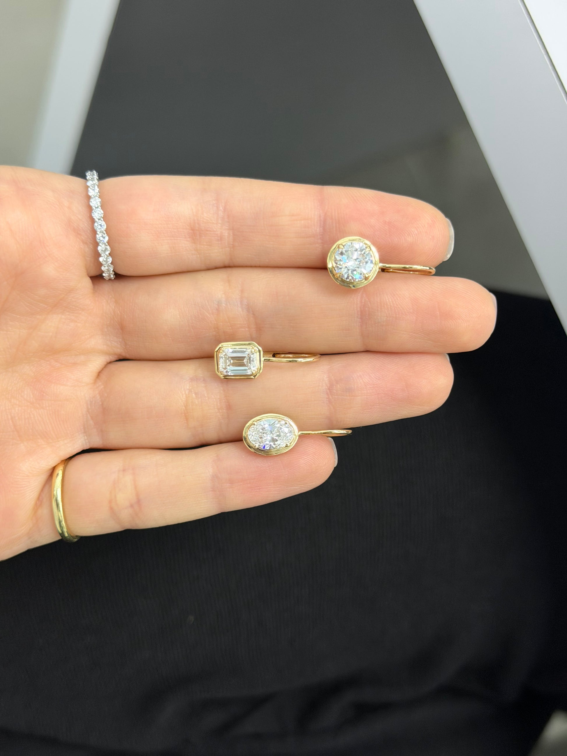 Oval Bezel Drop
