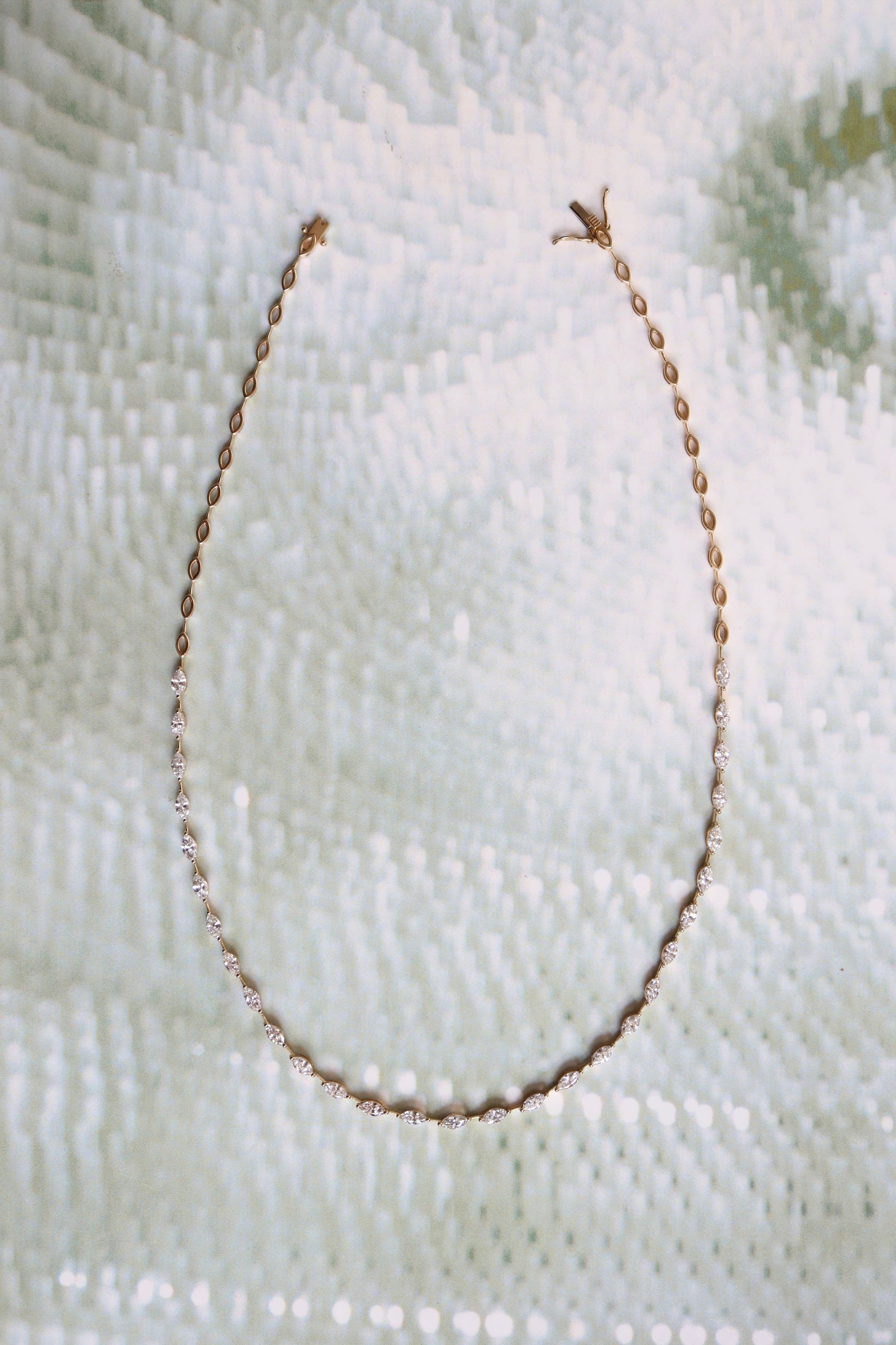 Half Marquise Necklace