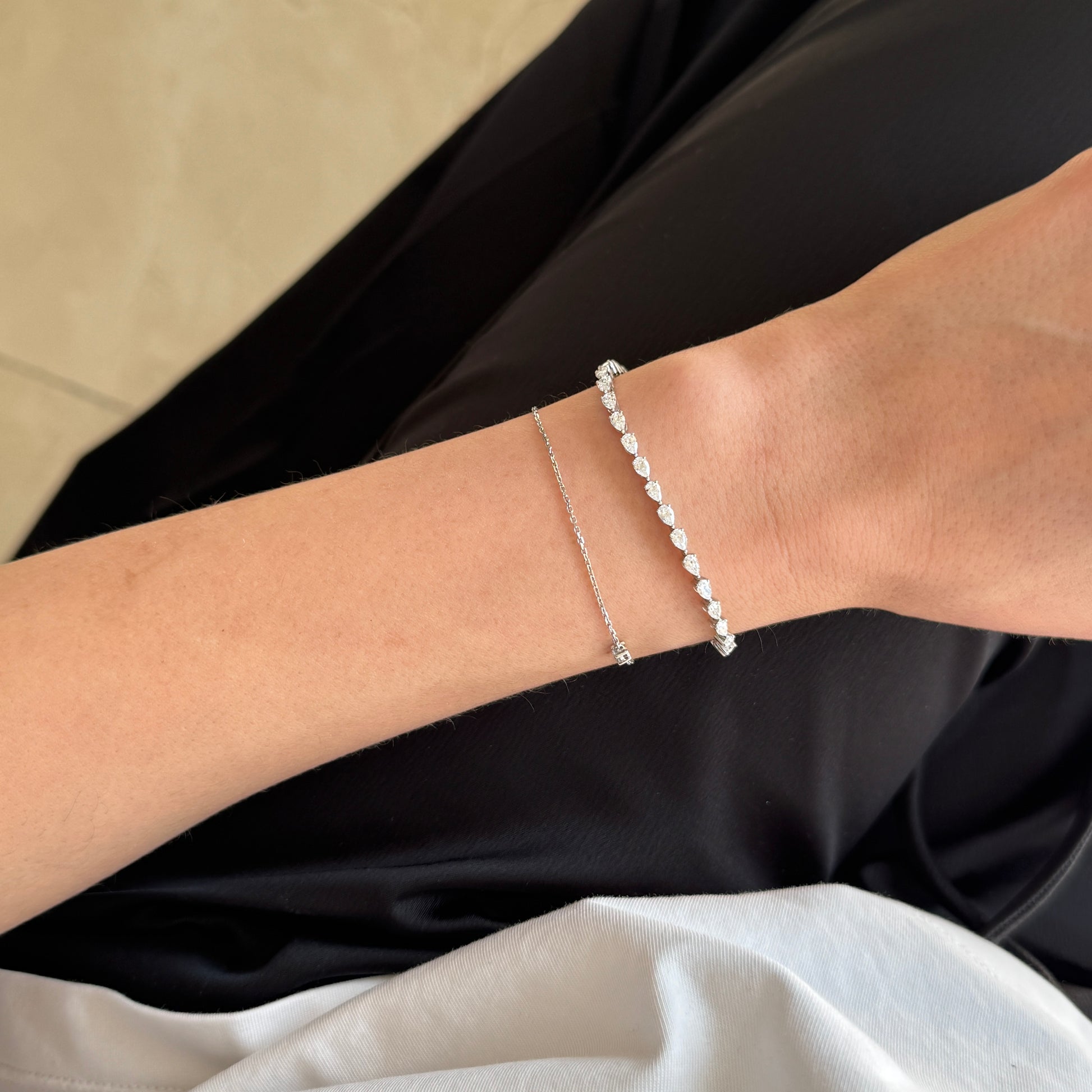 Pear Tennis Bracelet