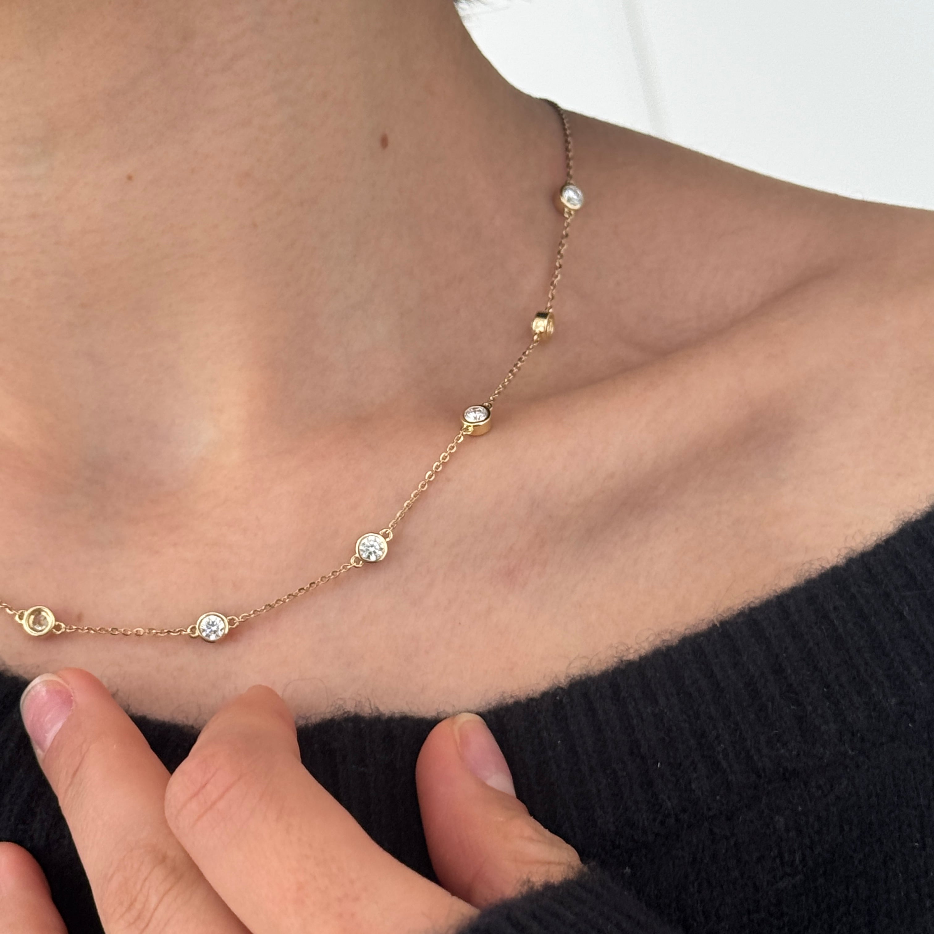 Multi Bezel Necklace