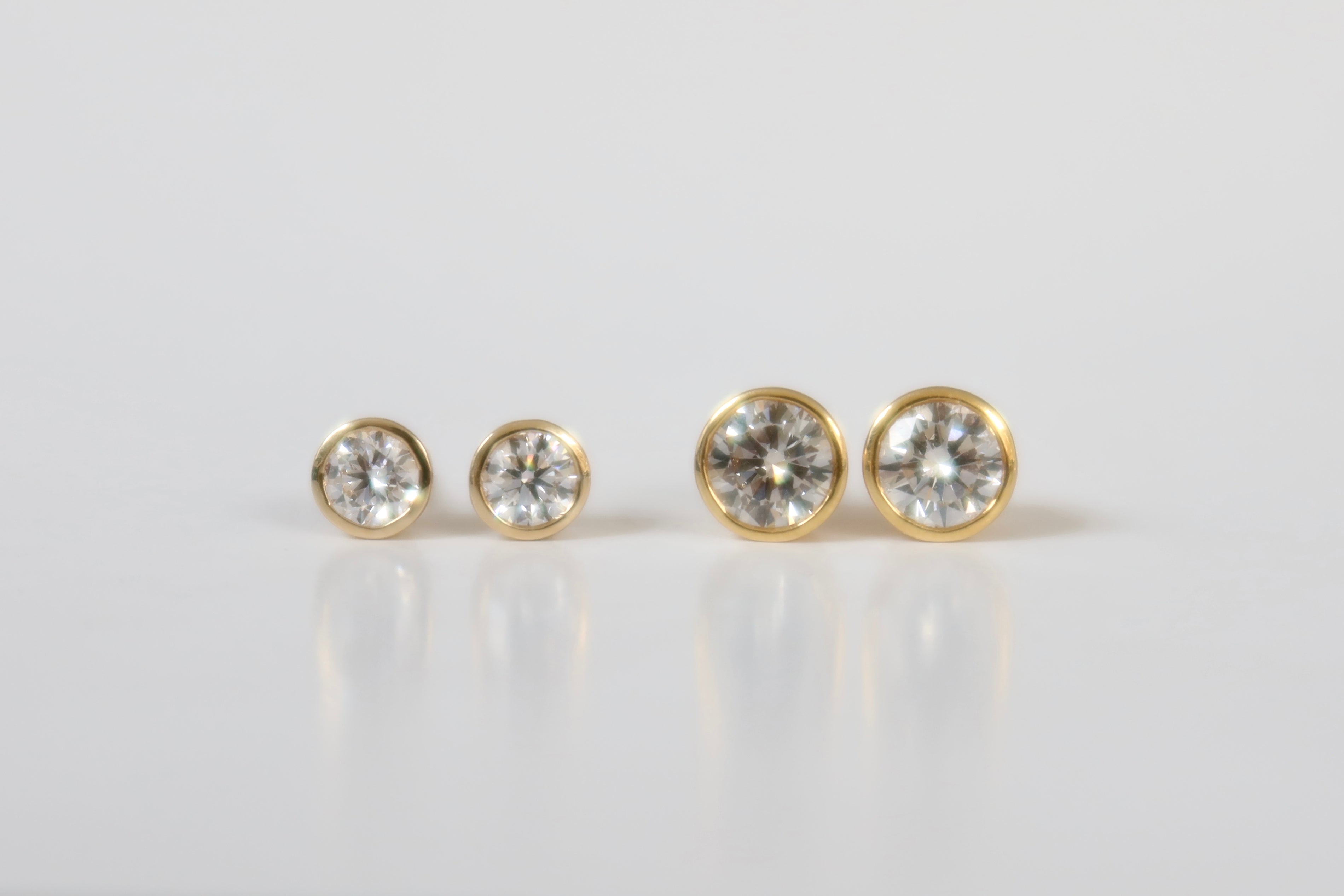 Diamond Bezel Studs