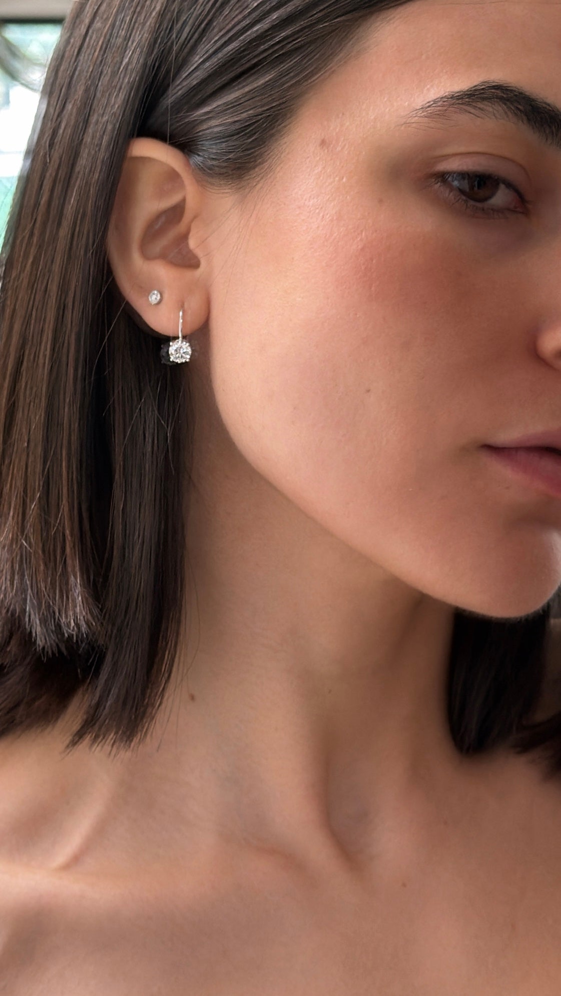 Hanging Diamond Earrings