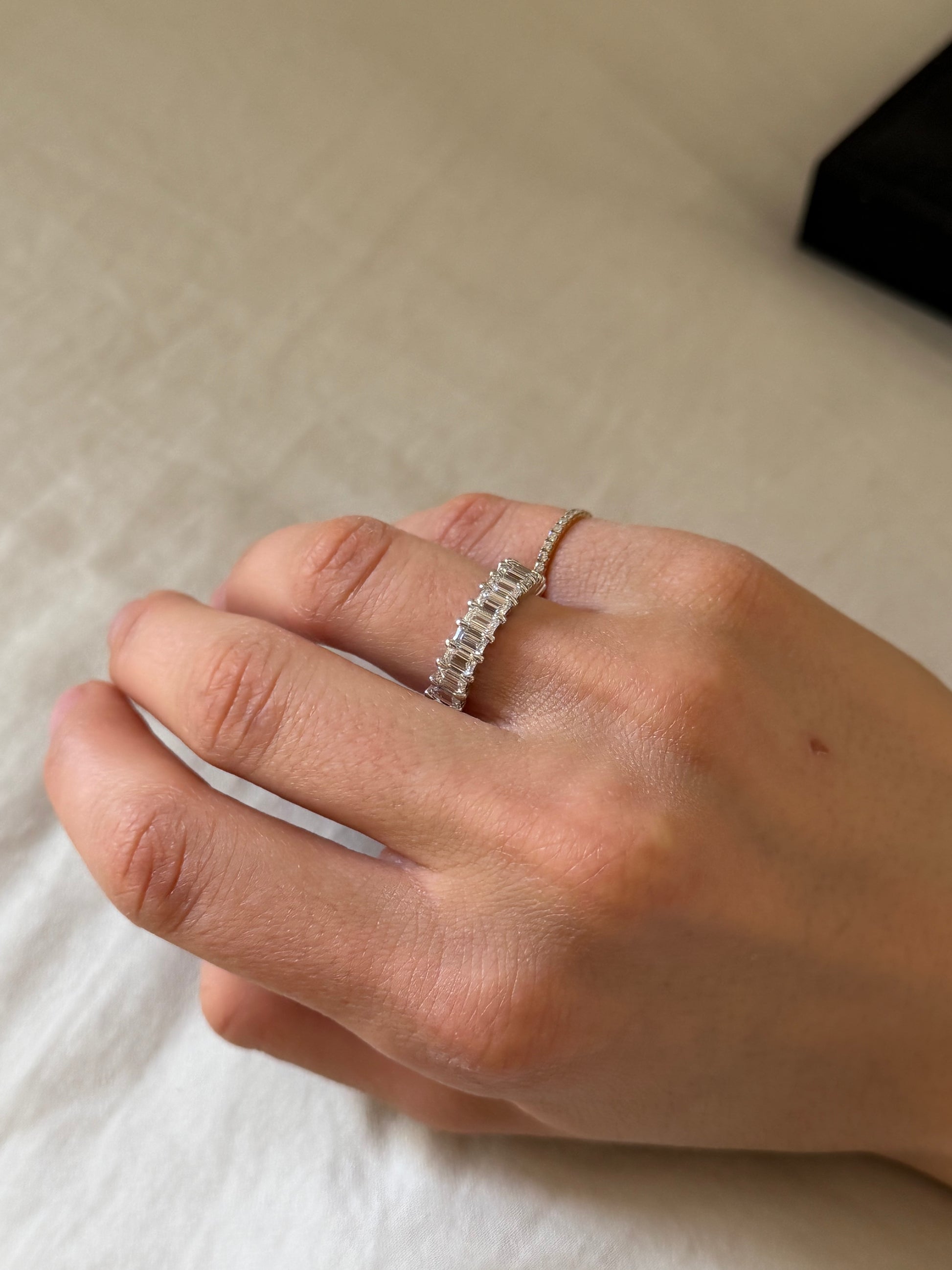 Half Emerald Band