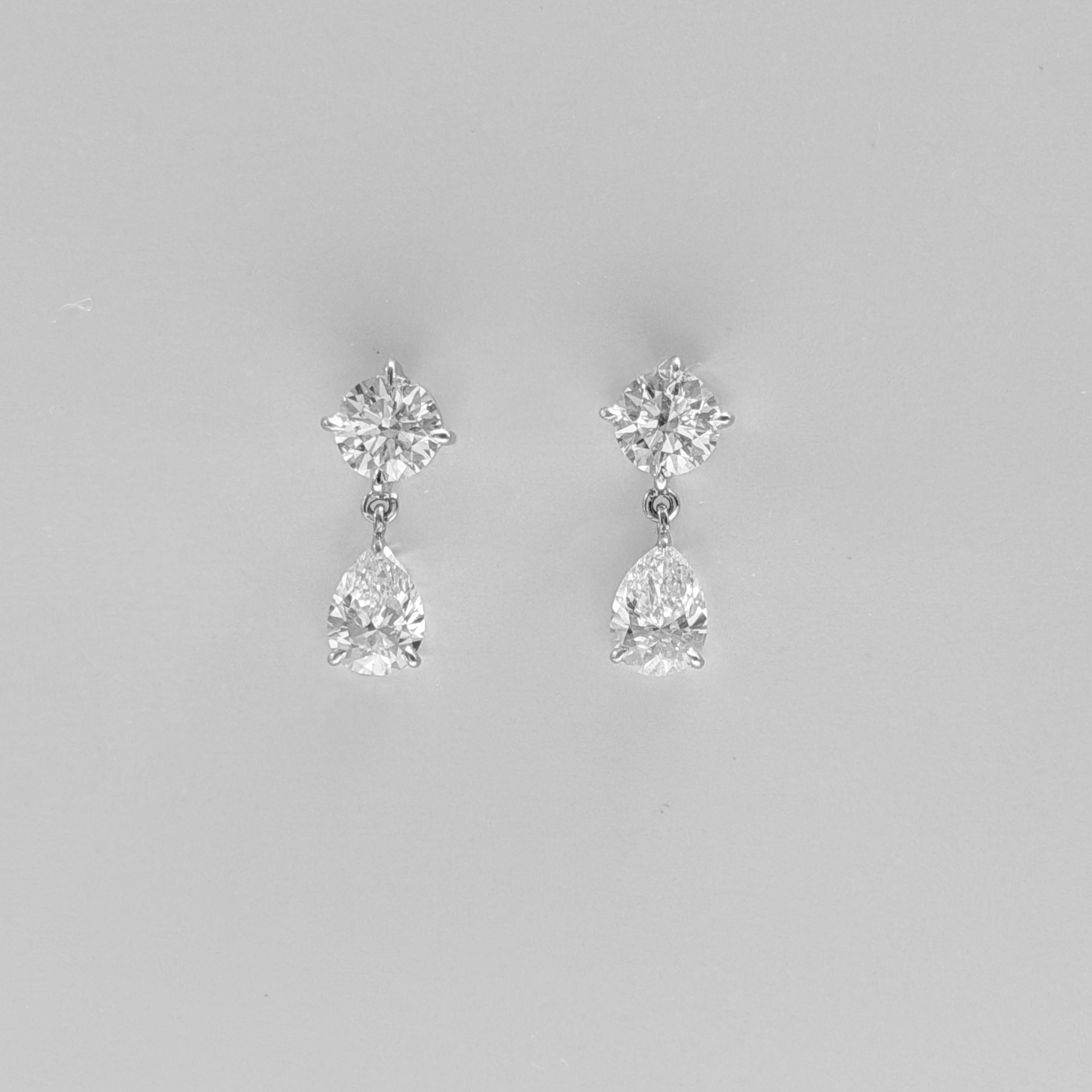 Pear Mini Drop Earrings