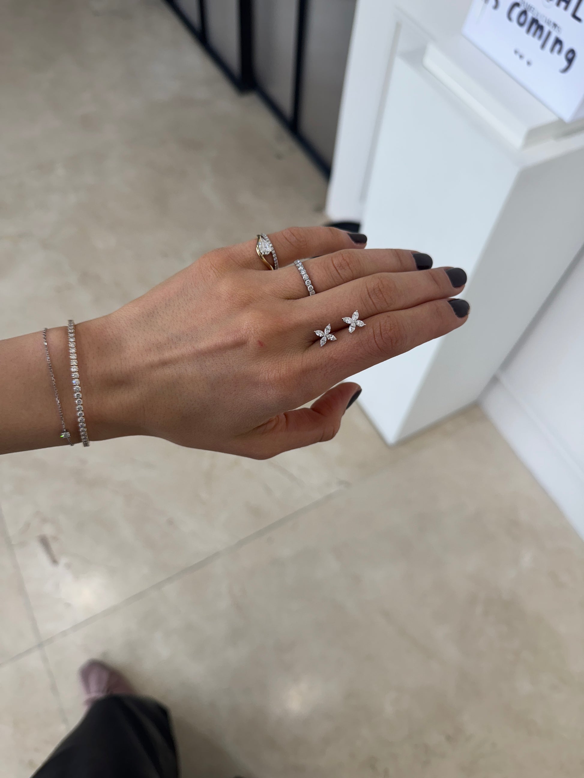 Marquise Flower Studs