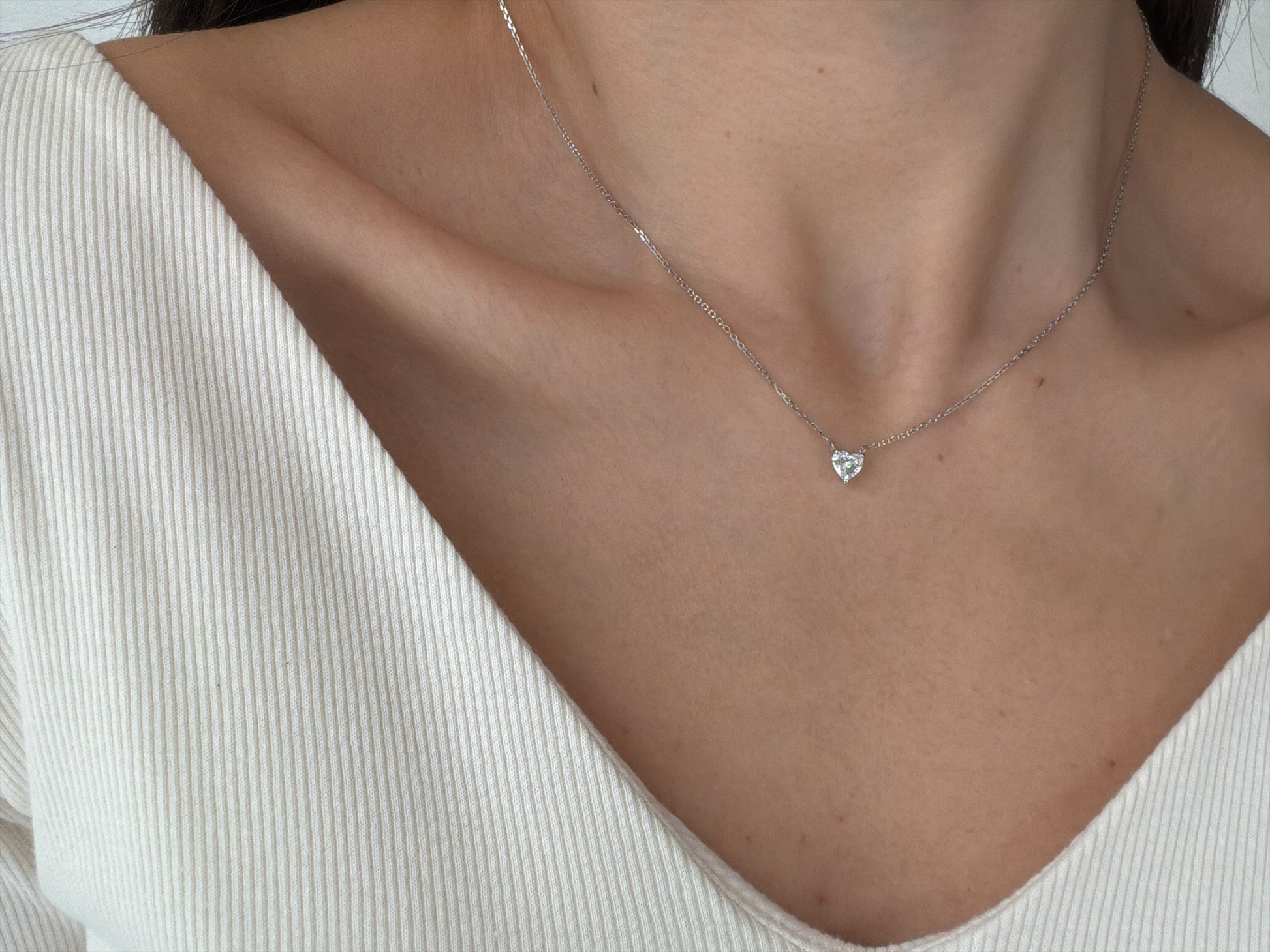 Heart Solitaire Pendant