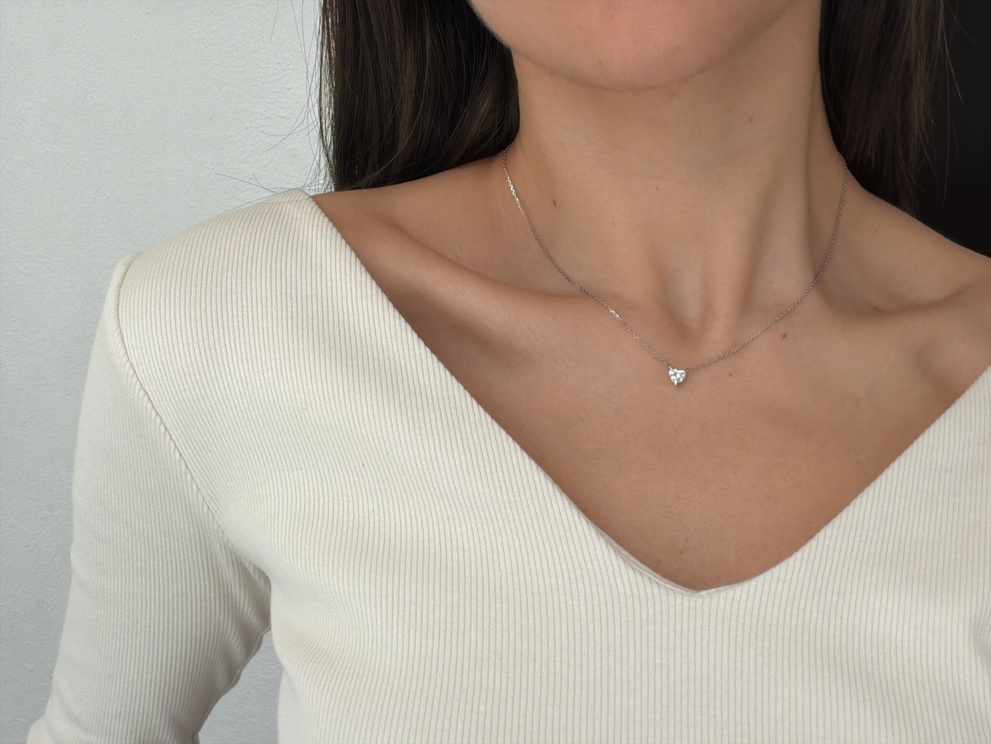 Heart Solitaire Pendant