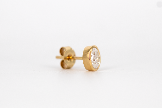 Oval Bezel Studs